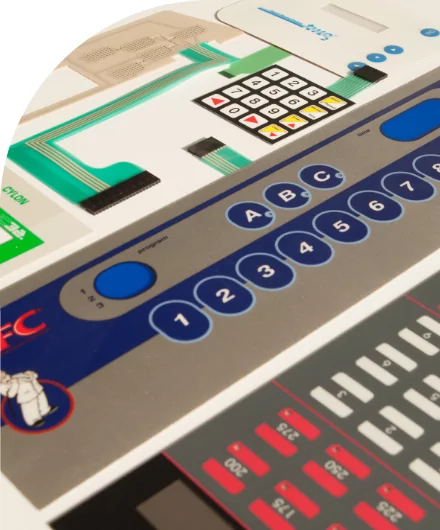 A close up of a computer keyboard with high quality labels.